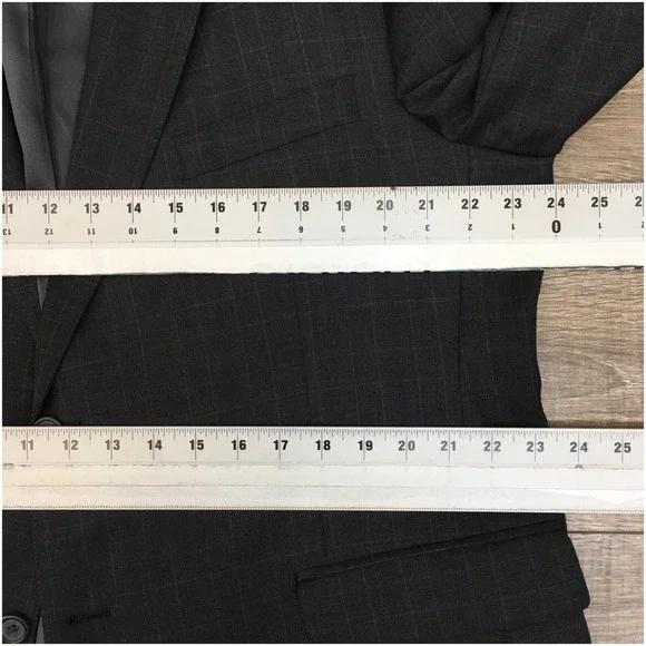 JB BRITCHES Mens Blazer Sport Coat Casual Jacket Size 46R Two Button‎ Wool Suit